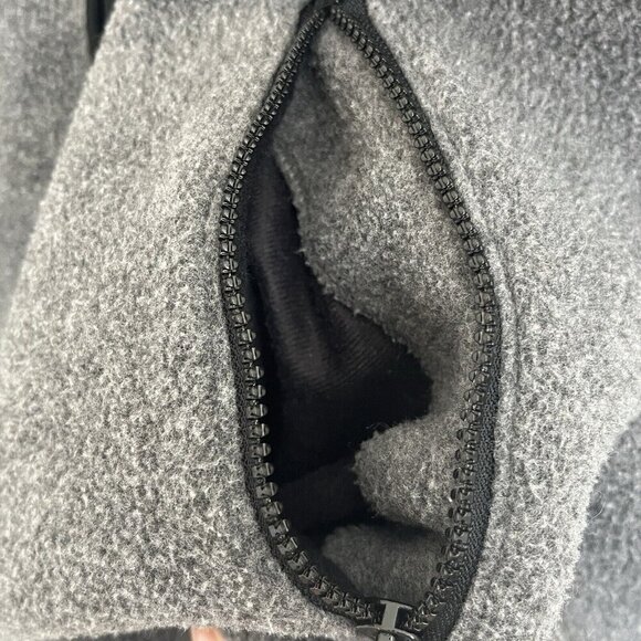 Eddie Bauer Ebtek Men Large Full Zip Fleece Vest Gray Polartec Vintage Gorpcore - Picture 8 of 12